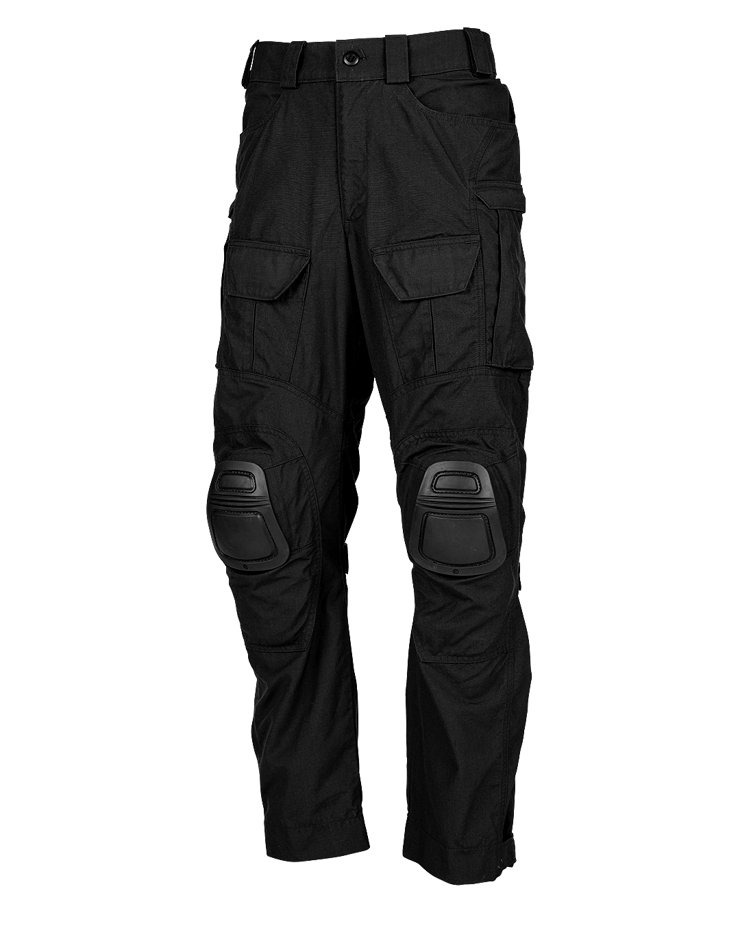 Hellman Combat Pants - Black - Front With Pads