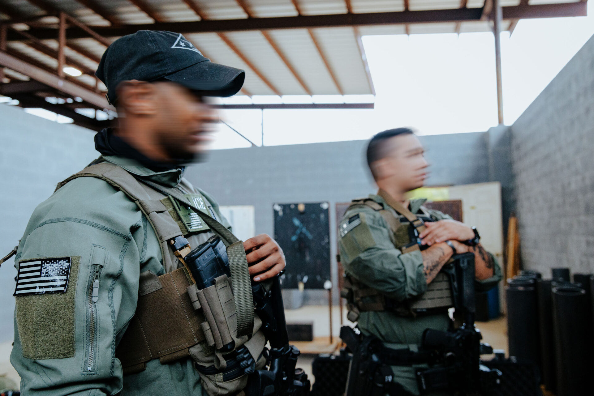 Massif Caldera Wind shirt under a plate carrier